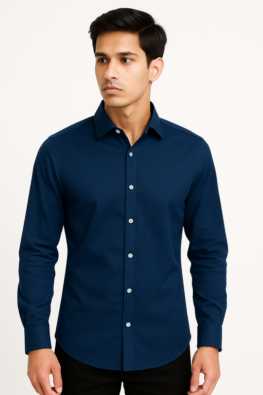 Wholesale B2B navy blue shirt