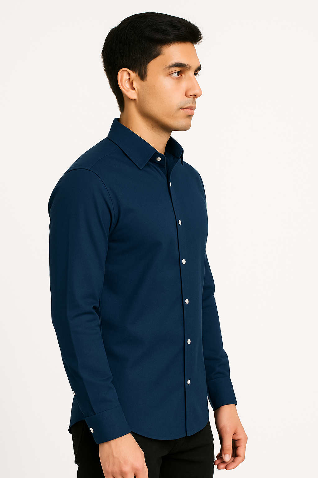 Wholesale B2B navy blue shirt